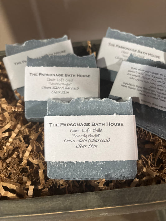 The Parsonage Bathhouse Soap Charcoal